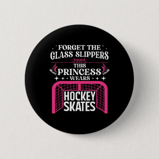 Funny Ice Hockey Art For Women Girls Ice Hockey Pl 6 Cm Round Badge