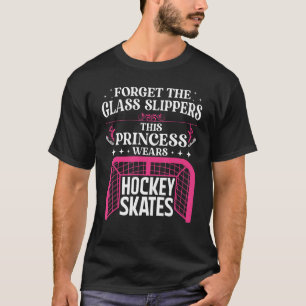 Funny Ice Hockey Art For Women Girls Ice Hockey Pl T-Shirt