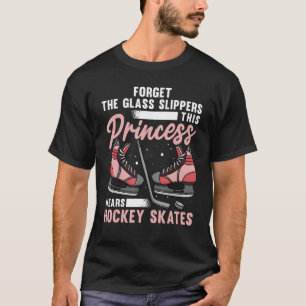 Funny Ice Hockey Art For Women Girls Ice Hockey Pl T-Shirt