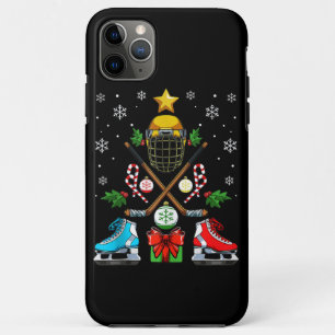 Funny Ice Hockey Christmas Ornament Tree Xmas Boys Case-Mate iPhone Case