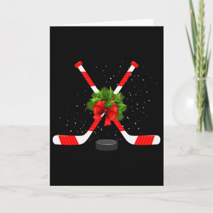 Funny Ice Hockey Christmas Sports At Xmas Is Celeb Card
