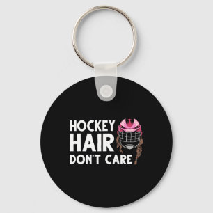 Funny Ice Hockey Design For Women Girls Ice Hockey Key Ring