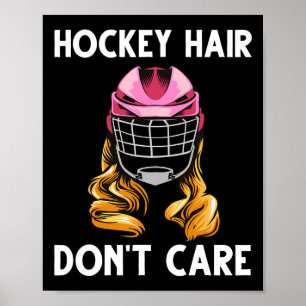 Funny Ice Hockey For Girls Women Hockey Sport Play Poster