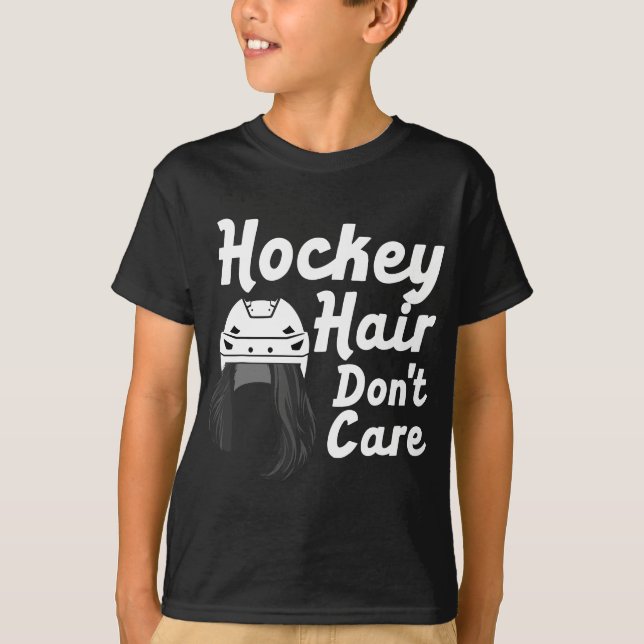 Funny Ice Hockey For Women Girls Field Hockey Helm T-Shirt (Front)