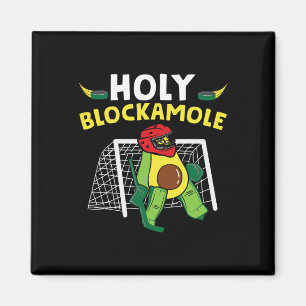 Funny Ice Hockey Goalie Ice Hockey Player Avocado  Magnet