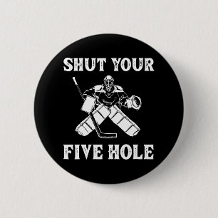 Funny Ice Hockey Ice Hockey Goalkeeper 6 Cm Round Badge