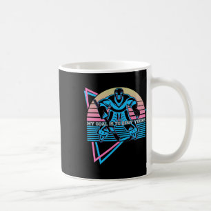 Funny Ice Hockey Keeper Goalie My Goal Is To Deny Coffee Mug