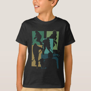 Funny Ice Hockey Puck Stick Winter Game Ice Hockey T-Shirt