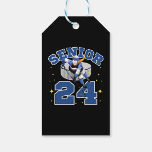 Funny Ice Hockey Senior 2024 Gift Tags