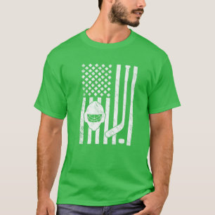 Funny Ice Hockey St. Patricks Day Irish American F T-Shirt