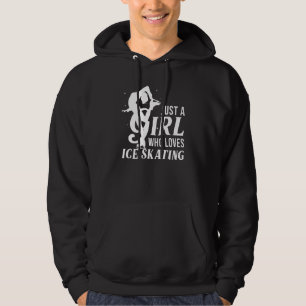 Funny Ice Skating For Girls Women Skater Figure Sk Hoodie