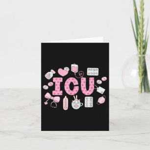 Funny Icu Nurse Intensive Care Unit Nurse Emergenc Card