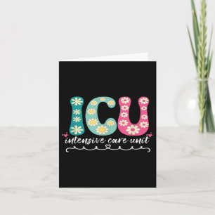 Funny Icu Nurse Intensive Care Unit Nurse Emergenc Card