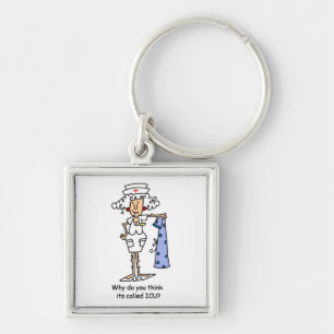 Funny ICU Nurse T-shirts and Gifts Key Ring