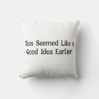 Funny Idea Throw Pillow