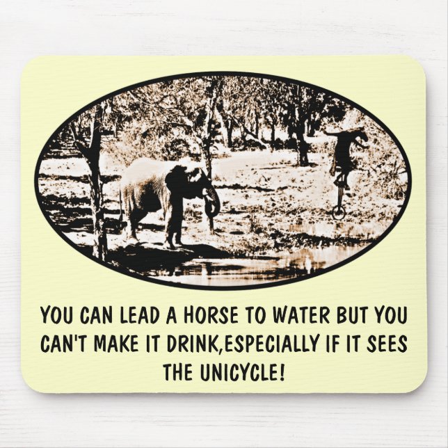 Funny idiom mouse pad (Front)