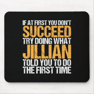 Funny If At First You Dont Succeed Try Doing What Mouse Pad