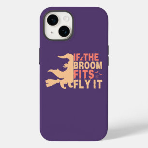Funny If The Broom Fits Fly It Halloween Case-Mate iPhone 14 Case