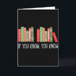 Funny If You Know You Know 6 7 Reading Books Merry Card<br><div class="desc">Funny If You Know You Know 6 7 Reading Books Merry Christmas</div>