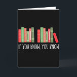 Funny If You Know You Know 6 7 Reading Books Merry Card<br><div class="desc">Funny If You Know You Know 6 7 Reading Books Merry Christmas</div>