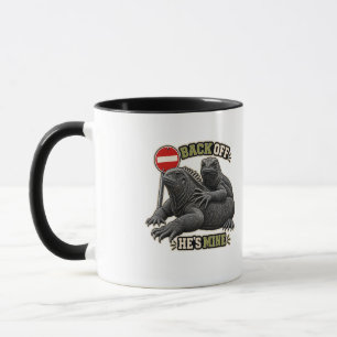Funny Iguana Back Off She's Mine Mug
