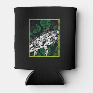 Funny Iguana Lovers Gift Can Cooler