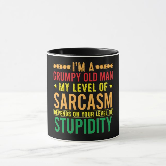 Funny I'm A Grumpy Old Man Mug (Center)