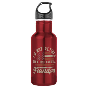 Funny "I'm A Professional Grandpa" Retirement 532 Ml Water Bottle