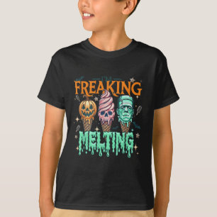 Funny Im Freakin Melting Frankenstein Monster Hall T-Shirt
