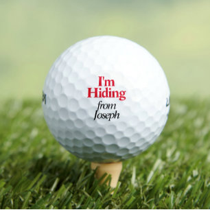 Funny I'm Hiding Personalised Golf Balls