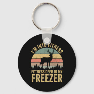 Funny I'm Into Fitness Fitness Deer In My Freezer  Key Ring
