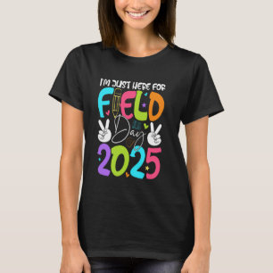 Funny I'm Just Here For Field Day 2025 Student Boy T-Shirt