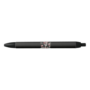 Funny I'm Just Here for The Boos Skeleton Black Ink Pen