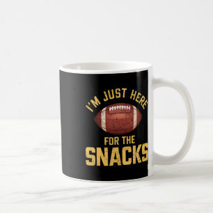 Funny I'm Just Here For The Snacks Football 1 Coffee Mug