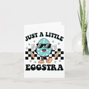 Funny I'm Just So Eggstra Happy Easter Motivationa Card