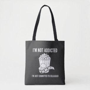 Funny I'm Not Addicted First Committed to Cellolok Tote Bag