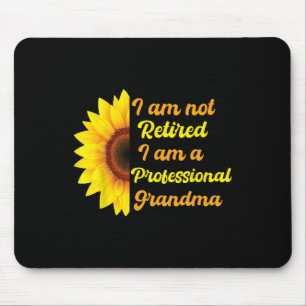 Funny Im Not Retired Im A Professional Grandma Mot Mouse Pad