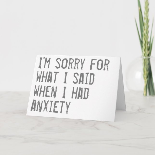Funny "I'm Sorry" Card (Front)