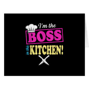 Funny Im The Boss In This Kitchen T-shirt Cooking