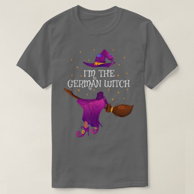 Funny Im The German Witch Halloween 4570457  T-Shirt (Design Front)