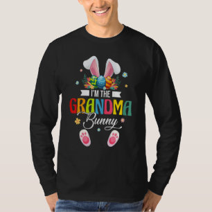 Funny I'm The Grandma Bunny Matching Family Happy T-Shirt