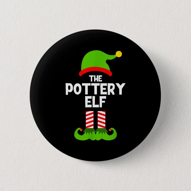 Funny I'm The Ttery Elf Christmas Xmas  6 Cm Round Badge (Front)