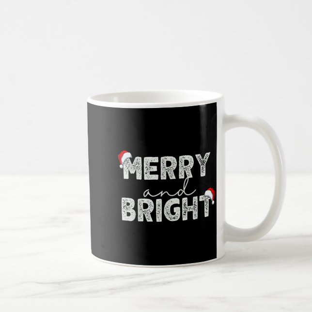 Funny I'm Trying To Feel Merry And Bright Couples  Coffee Mug (Right)