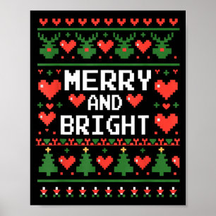 Funny I'm Trying To Feel Merry Xmas Bright Matchin Poster