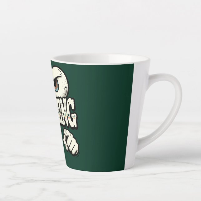 Funny "I'M WATCHING YOU" Retro Eyes Coffee Mug - O (Right)