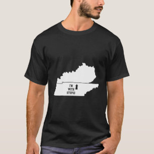 Funny I'M With Stupid Kentucky Arrow From Tennesse T-Shirt