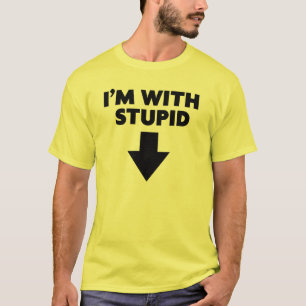 Funny "I'm With Stupid" Men's T-Shirt