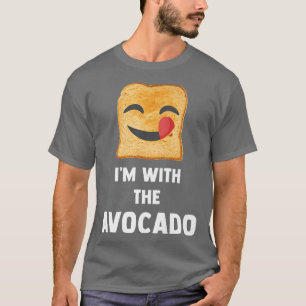 Funny Im With The Avocado Toast Halloween Costume T-Shirt
