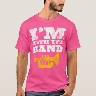 Funny I'M With The Marching School Band Trumpet T-Shirt