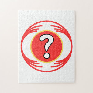 Funny image in the middle of a funny design jigsaw puzzle